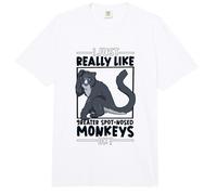 I just Really Love Greater Spot-Nosed Monkeys Comfort Colors Adult Heavyweight T-Shirt
