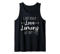 I Just Really Love Lemons Lemonade Juice Women Men Tank Top