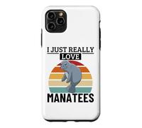 I Just Really Love Manatees Funny Sea Cow Manatee Case for iPhone 11 Pro Max