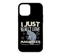 I Just Really Love Manatees Funny Sea Cow Manatee Case for iPhone 12 mini