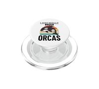 I Just Really Love Orcas Funny Whale Orca PopSockets PopGrip for MagSafe