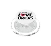 I Just Really Love Orcas Funny Whale Orca PopSockets PopGrip for MagSafe
