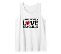 I Just Really Love Seagulls Funny Seagull Tank Top