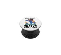 I Just Really Love Sharks Funny Shark PopSockets Adhesive PopGrip