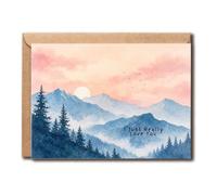 I Just Really Love You - Romantic Mountain Love Card For Husband Wife