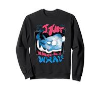 I Just Wanna Be A Whale Cute Sea Monster Art Sweatshirt