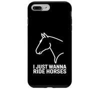 I Just Wanna Ride Horses Equestrian Horse Riding Rider Case for iPhone 7 Plus/8 Plus
