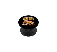 I Just Wanna Take Naps And Eat Tacos Cute Dog Sleeping PopSockets Adhesive PopGrip