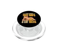 I Just Wanna Take Naps And Eat Tacos Cute Dog Sleeping PopSockets PopGrip for MagSafe
