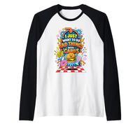 I Just Want Do Bad Things with Carbs Funny Foodie Humor Raglan Baseball Tee