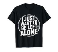 I Just Want to Be Left Alone - Value Graphic T-Shirt, Men, Black, L