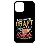 I Just Want To Craft - Sewing Kitting Quiliting Crafter Case for iPhone 12 mini