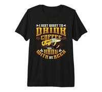 I Just Want to Drink Coffee and Hang with My Bees Beekeeper Premium T-Shirt