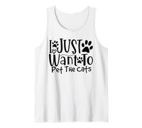 I Just Want to Pet The Cats I Love Feline Pals Tank Top