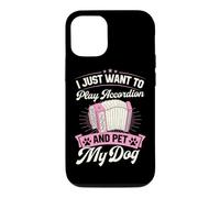 I Just Want To Play Accordion And Pet My Dog Case for iPhone 12/12 Pro