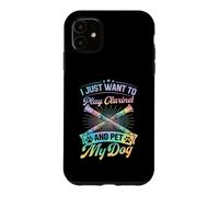 I Just Want To Play Clarinet And Pet My Dog Case for iPhone 11