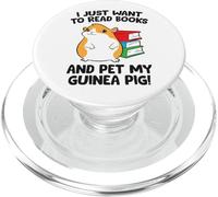 I Just Want To Read Books And Pet My Guinea Pig PopSockets PopGrip for MagSafe