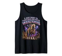 I Just Want to Take Naps and Watch Westerns Cowboy Horse Tank Top