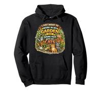 I Just Want To Work In My Garden And Hang Out With My Cats Pullover Hoodie