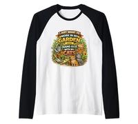 I Just Want to Work in My Garden and Hang Out with My Cats Raglan Baseball Tee