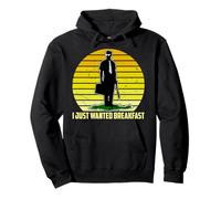 I Just Wanted Breakfast Funny Humorous Design Pullover Hoodie