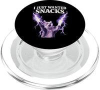 I Just Wanted Snacks Rage Cat Meme Design PopSockets PopGrip for MagSafe