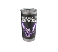 I Just Wanted Snacks Rage Cat Meme Design Stainless Steel Insulated Tumbler