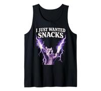 I Just Wanted Snacks Rage Cat Meme Design Tank Top