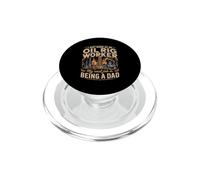 I Just Work As A Oil Rig Worker Real Job Is Dad PopSockets PopGrip for MagSafe