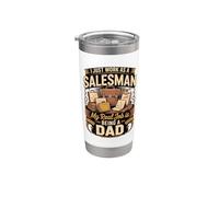 I Just Work As A Salesman Real Job is Dad Stainless Steel Insulated Tumbler