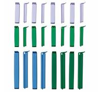 I K E A BEVARA Bag Sealing Clips Set of 24 Mixed Colours - 16 x 6 cm & 8 x 11 cm Food Bag Clips - Freezer & Dishwasher Safe - Recycled Plastic Chip, Bread & Coffee Bag Clips for Kitchen