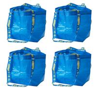 I-K-E-A BRATTBY Storage Organizer Bag Laundry Holder Blue polypropylene 10 5/8x10 5/8 (pack of 4)