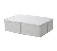 I-K-E-A HEMMAFIXARE Storage Organizer Case Fabric Striped/White/Grey 69x51x19 cm + 1 Shoe Bag