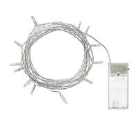 I-K-E-A LEDFYR LED Lighting Chain with 12 Lights, Indoor/Battery-Operated Silver-Colour+ Free Finchley Refill Pen (1)