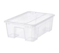 I-K-E-A SAMLA Box with lid, transparent39x28x14 cm/11 l + free finchley refill pen