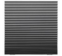 I-K-E-A SCHOTTIS Block Out Pleated Blind, Dark Grey 100x190 cm Easy to Attach No Drill Needed