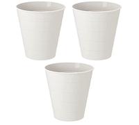 I-K-E-A Set of 6 FNISS Waste Bin Home And Office Wastepaper Basket Plastic Trash Can White 10 L + Free Shoe Bag