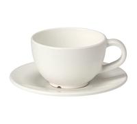 I K E A VARDAGEN Coffee Cup and Saucer, off-white14 cl (Pack of 2) + Free FINCHLEY Refills Pen