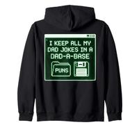I Keep All My Dad Jokes In A Dad A Base Puns Zip Hoodie