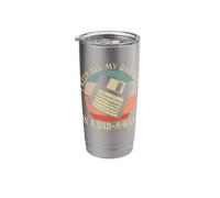 I Keep All My Dad Jokes in A Dad-A-Base Stainless Steel Insulated Tumbler