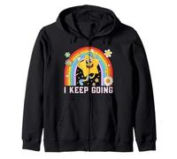 I Keep Going, Daily Affirmations, Positive Afirmations Tee Zip Hoodie