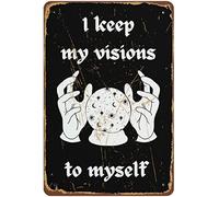 I Keep My Visions To Myself Stevie Nicks Fan Art Print Stevie Nicks Print,Stevie Nicks Dreams Stevie Nicks Poster Gift For A White Novelty Tin Sign Plaque Bar Pub Retro Wall Decor 5.5x8 Inch