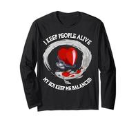 I Keep People Alive My Koi Keep Me Balanced Funny Doctor Long Sleeve T-Shirt