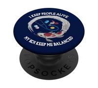 I Keep People Alive My Koi Keep Me Balanced Funny Doctor PopSockets Adhesive PopGrip