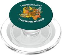 I Keep People Alive My Koi Keep Me Balanced Funny Doctor PopSockets PopGrip for MagSafe