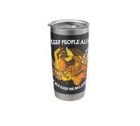 I Keep People Alive My Koi Keep Me Balanced Funny Doctor Stainless Steel Insulated Tumbler