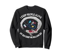 I Keep People Alive My Koi Keep Me Balanced Funny Doctor Sweatshirt