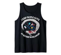 I Keep People Alive My Koi Keep Me Balanced Funny Doctor Tank Top