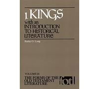 I Kings with an Introduction to Historical Literature: v. 9 (Forms of Old Testament Literature)