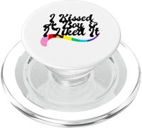 I kissed a boy & I liked it gay pride queer homo LGBTQ+ love PopSockets PopGrip for MagSafe